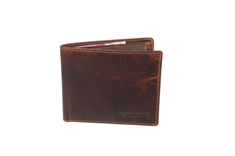 Fetiche Leather KA 11-932 Δερμάτινο Ανδρικό Πορτοφόλι με RFID καφέ