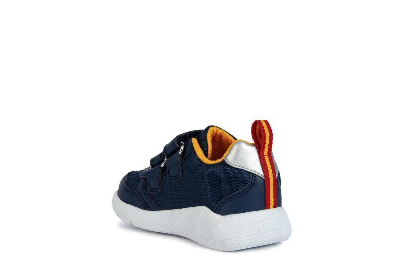 Geox Παιδικά Sneakers Sprintye Ανατομικά με Σκρατς για Αγόρι Navy / Yellow B354UC 01454 C0675 - Image 4