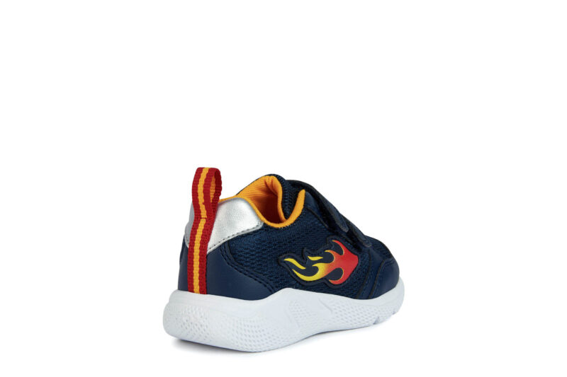 Geox Παιδικά Sneakers Sprintye Ανατομικά με Σκρατς για Αγόρι Navy / Yellow B354UC 01454 C0675 - Image 5