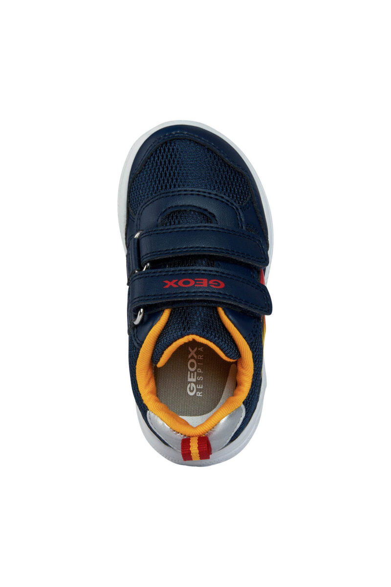 Geox Παιδικά Sneakers Sprintye Ανατομικά με Σκρατς για Αγόρι Navy / Yellow B354UC 01454 C0675 - Image 6