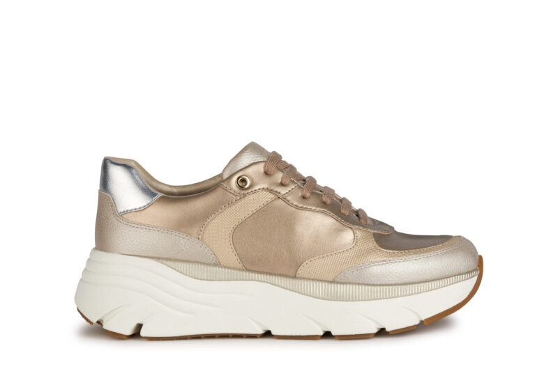 Geox D Diamanta A Sneakers Χρυσά D35UFA0NFAKC0586