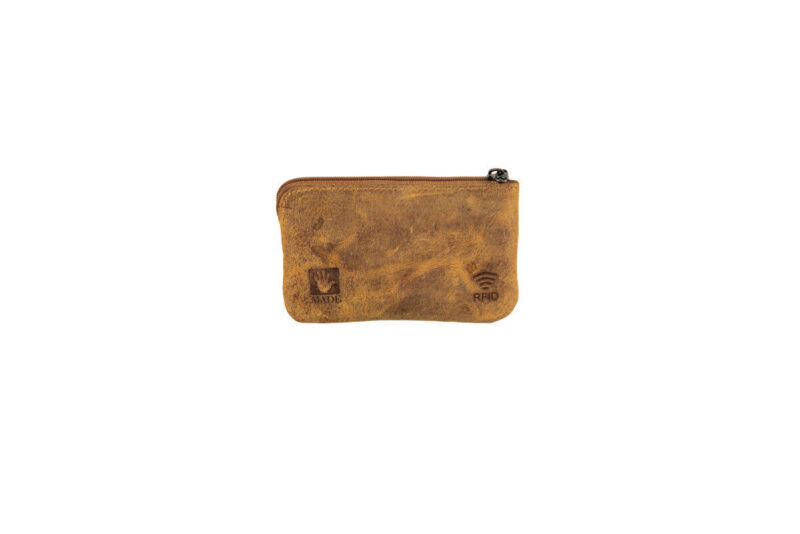 Fetiche Leather Hur 10-266 Δερμάτινο Γυναικείο Πορτοφόλι Κερμάτων καφε