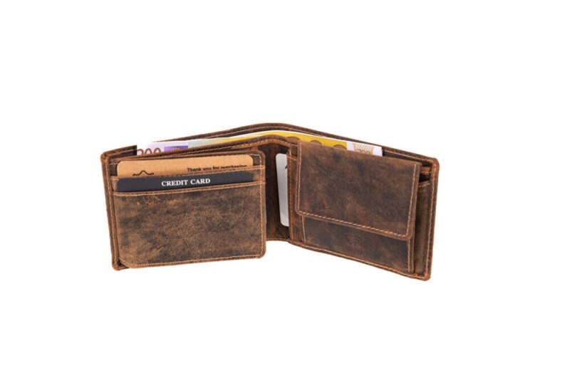Fetiche Leather 10-926 Δερμάτινο Ανδρικό Πορτοφόλι Καφέ - Image 2