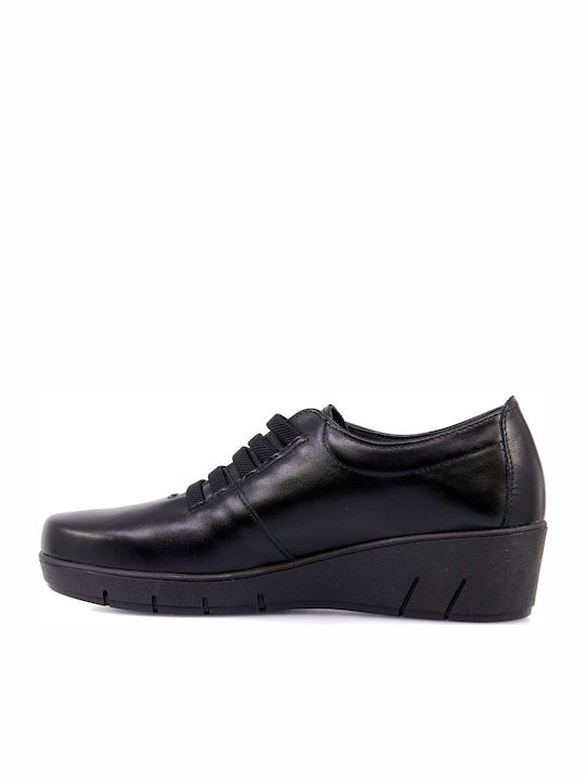 Parex Δερμάτινα Ανατομικά Γυναικεία Slip-On Μαύρα 10720002.B - Image 2