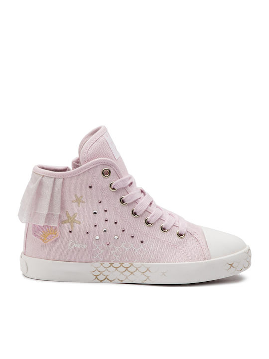 Geox Παιδικό Sneaker High Ciak για Κορίτσι Ροζ J9204E 000AN C8004