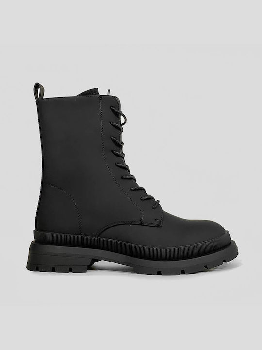 Adam's Shoes 829-22561 -28 Δερμάτινα Γυναικεία Αρβυλάκια Μαύρα - Image 4