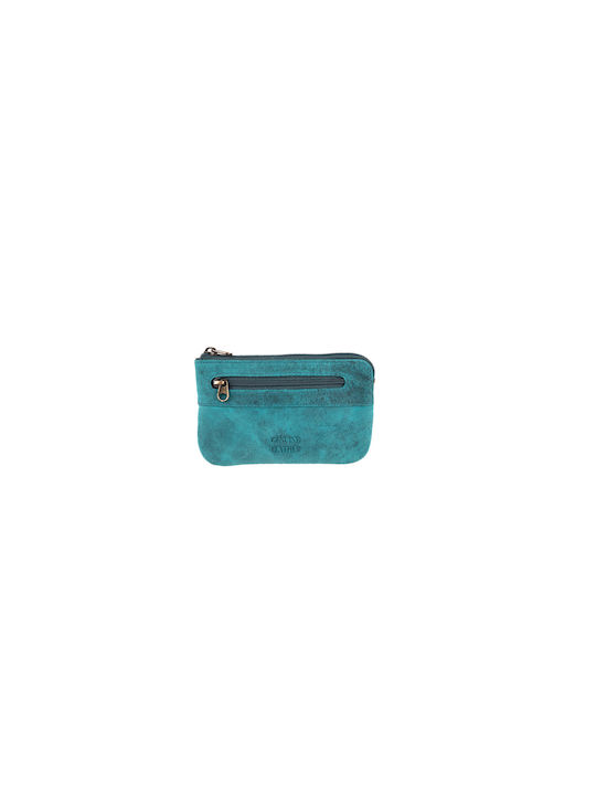 Fetiche Leather Hur 10-266 Δερμάτινο Γυναικείο Πορτοφόλι Κερμάτων Μπλε