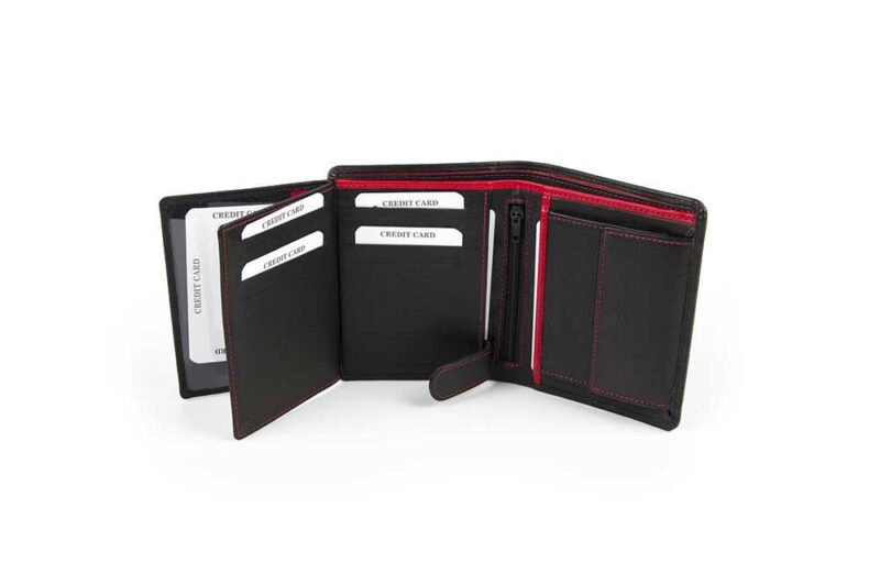 Ανδρικό πορτοφόλι Fetiche Leather μαύρο -  AN 9-543 - Image 4