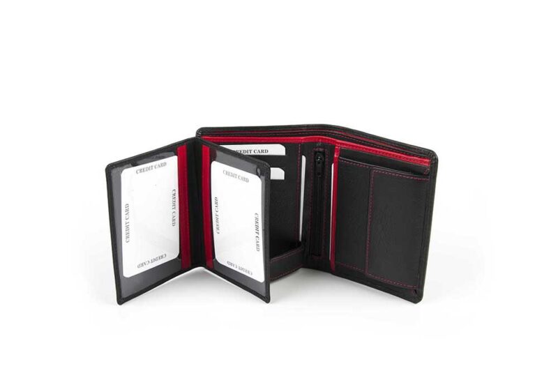 Ανδρικό πορτοφόλι Fetiche Leather μαύρο -  AN 9-543 - Image 5