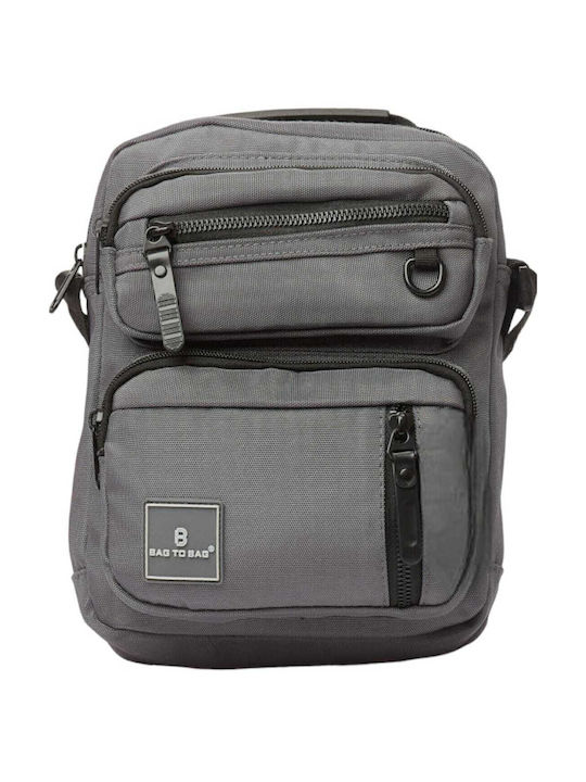 Ανδρικό Τσαντάκι χιαστί  Bag to Bag ΑΜ-23912 – Grey - Image 3
