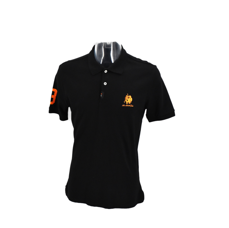 New World Polo T-shirt Ανδρικό k.22SSM10230 black