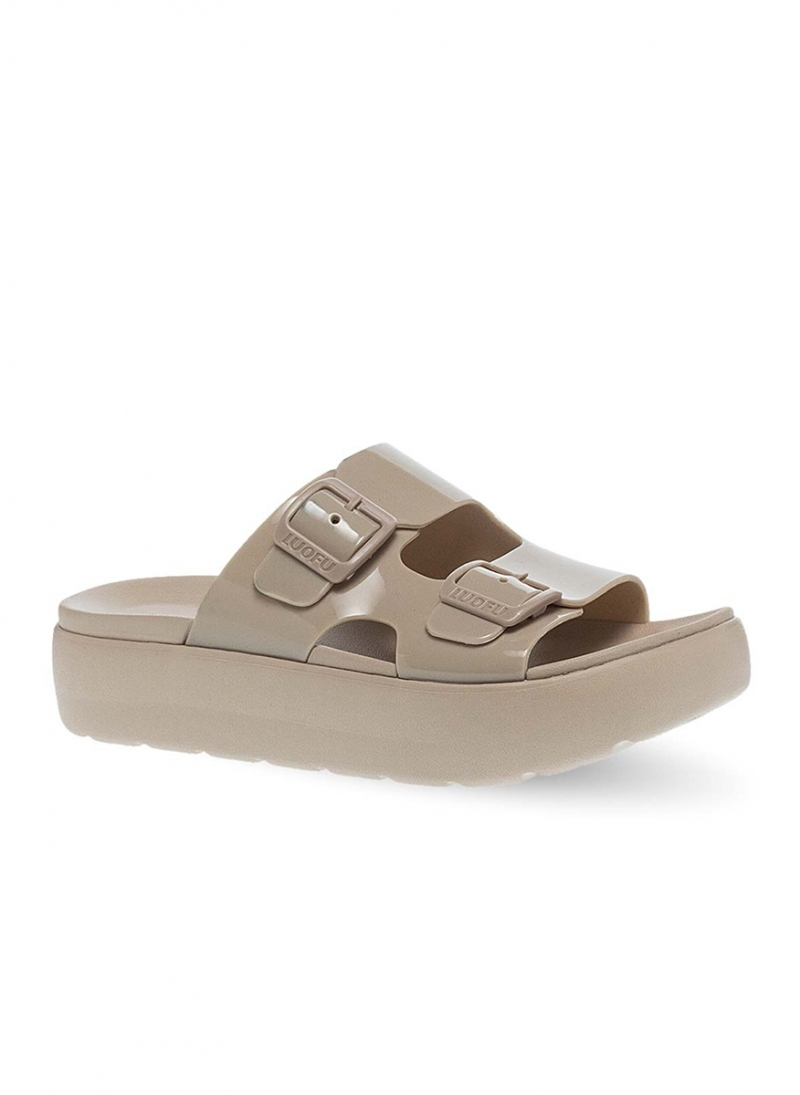 Luofu Σαγιονάρες με Πλατφόρμα PAREX  11831088.E beige