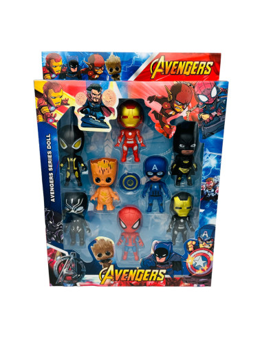 Σετ 8 υπερηρώων,AVENGERS πολύχρωμο,  +3 ετών Κ.TX-JI-A053
