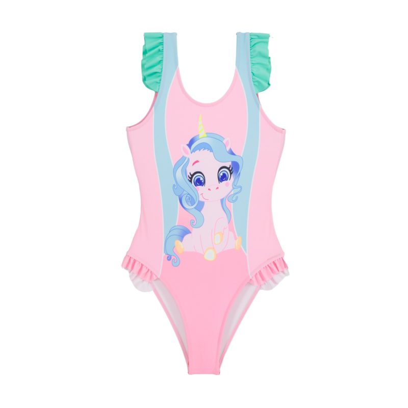 Ολόσωμο μαγιό για Κορίτσια Unicorn  S22 Κ.ΑΑ2384 Pink