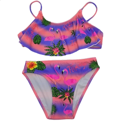 Κοριτσίστικο μαγιό set Flamingo Modern Power Flower Y66620 Φούξια 2-14 Ετών