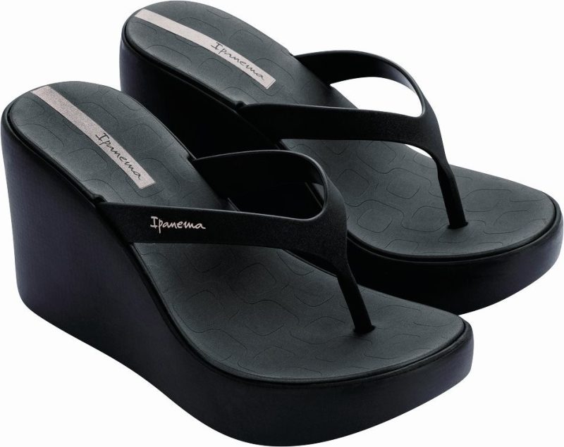 Ipanema Fashion Σαγιονάρες σε Μαύρο 780-25359-20-1[83626-BD950] black-grey