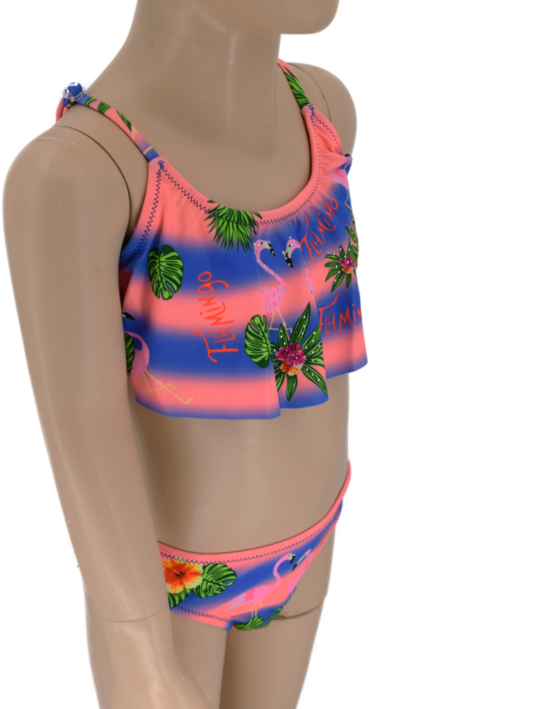 Κοριτσίστικο μαγιό set Flamingo Modern Power Flower Y66620 Φούξια 2-14 Ετών - Image 4