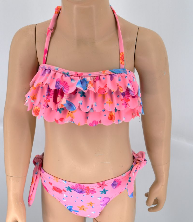Μαγιό παιδικό μπικίνι με μπουστάκι Y66617 Pink
