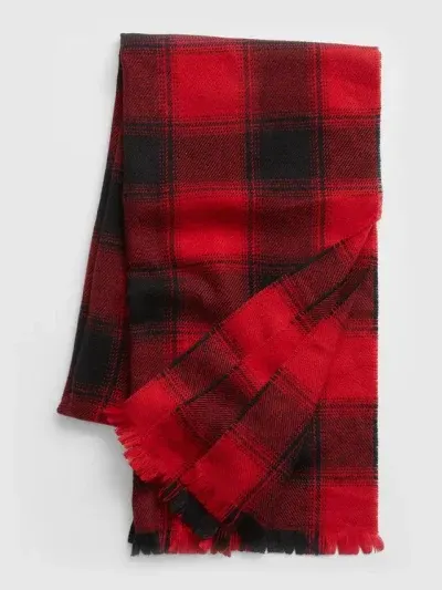 Γυναικείο  κασκόλ καρό κ. DENIK30 red