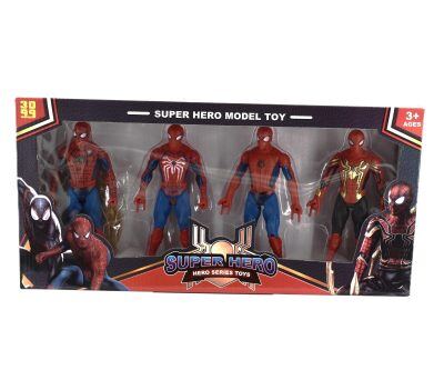 Σετ παιχνιδιών Spiderman Hero με φιγούρα δράσης και φως, 4 τεμάχια, σετ παιχνιδιού Spiderman K.056J28