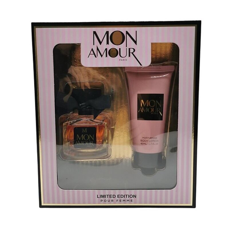 Σετ δώρου Mon Amour με άρωμα σε σπρέι + λοσιόν σώματος για γυναίκες / για εκείνη k.665571549