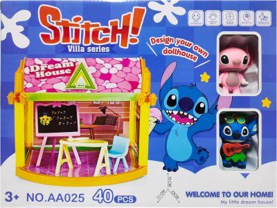 Σετ Κουκλόσπιτων Stitch Villa - Dream House 40 τεμάχια (Σχεδιάστε το Δικό σας Κουκλόσπιτο)