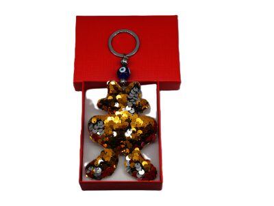 Μπρελόκ  Λάμψεις με αστραφτερές πούλιες και χρωματιστές λεπτομέρειες και Μάτι