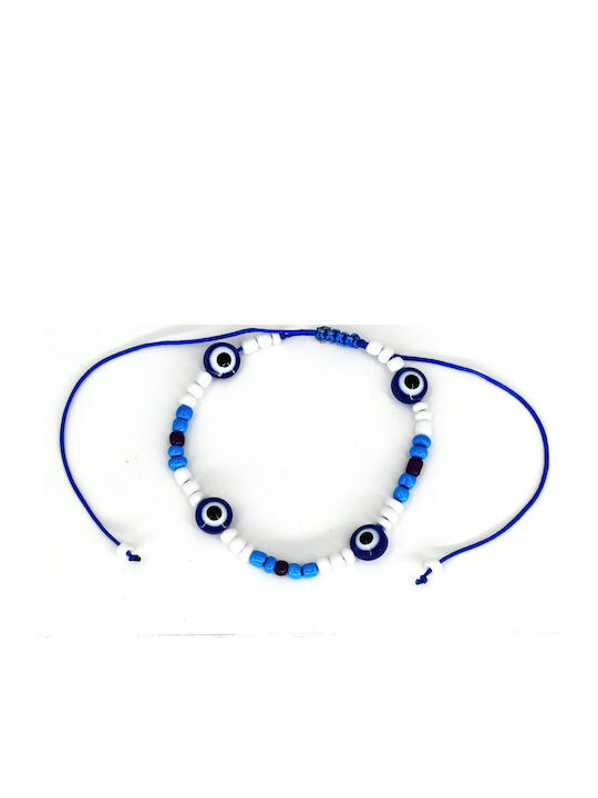 Γυναικεία Αλυσίδα Ποδιού με κορδόνι Blue k.ANK22-017