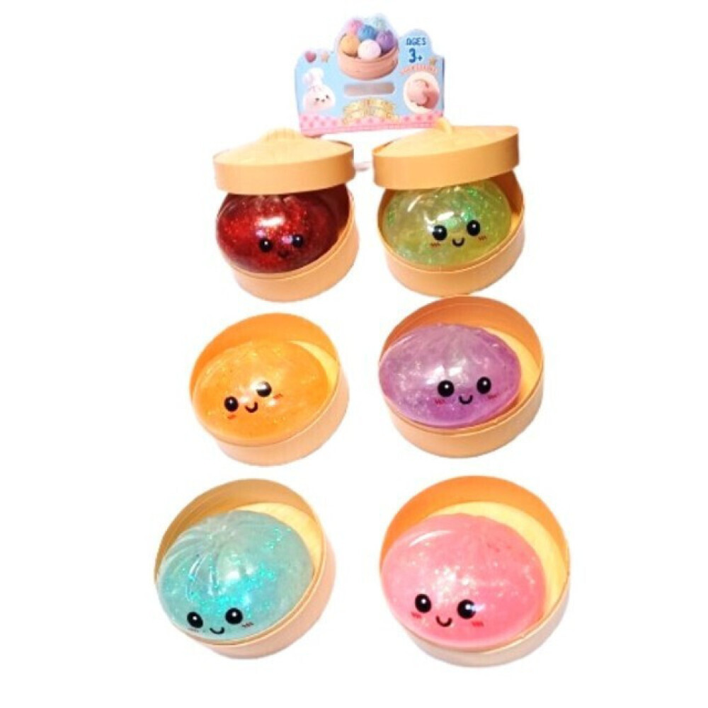 Taba World Glitter Dumpling Squishy Πολύχρωμο (Διάφορα Σχέδια) 1τμχ proj01 - Image 2