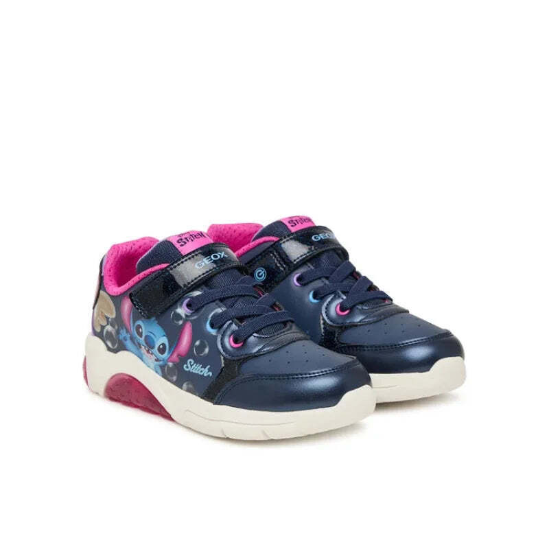 Geox SNEAKERS Girl με φωτάκια AW27 J66M4E 05402 C4268 Navy - Image 3