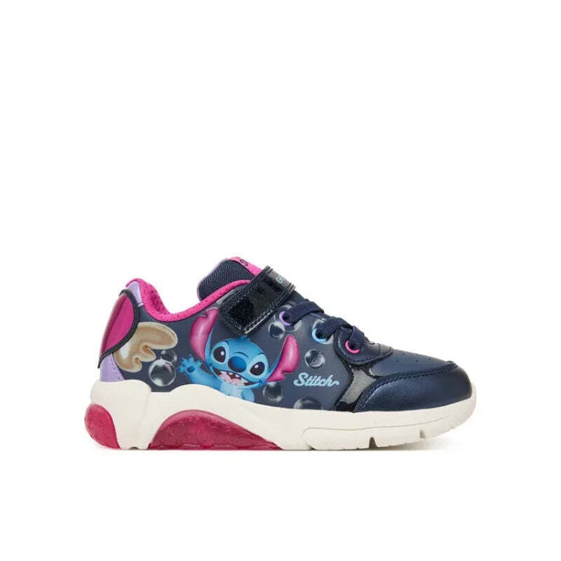 Geox SNEAKERS Girl με φωτάκια AW27 J66M4E 05402 C4268 Navy - Image 4