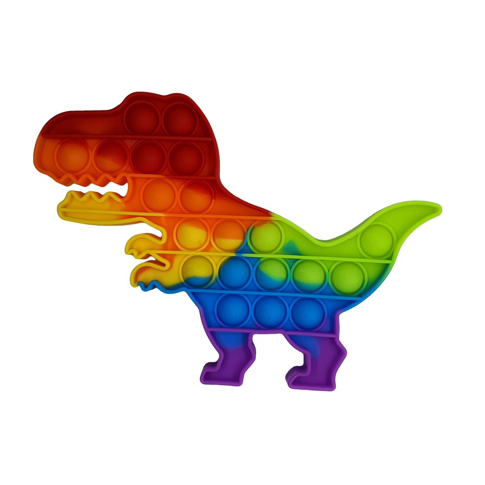 Παιχνίδι Pop It Fidget Theropod T-Rex Dinosaur Rainbow 2Ο CM Κ: TYFN01886 - Image 2
