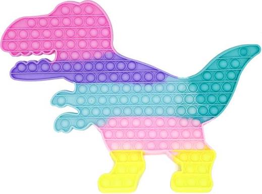 Pop it Bubble Fidget Sensory Toys For Kids Rainbow colours Super Γίγας Dinosaur 33cmx45cm Κ: GA2843