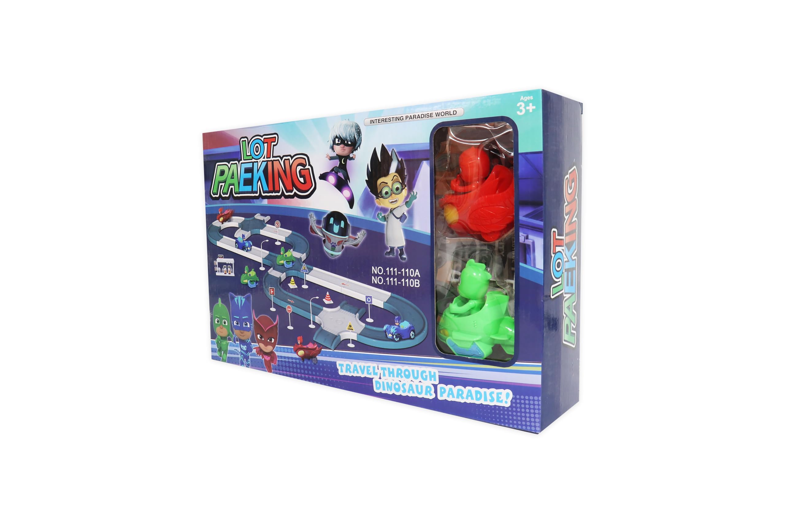 PJ Masks Παιδικό Σετ Πίστας με Αυτοκινητάκια & Φιγούρες (Dinosaur Paradise) K.PJM-111-110B