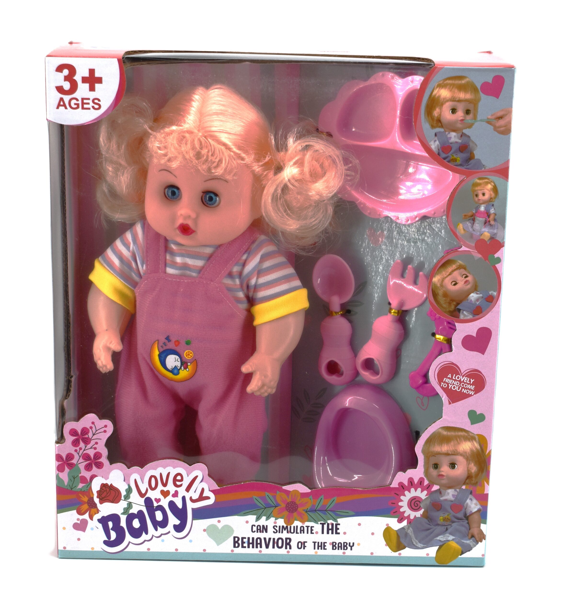 OEM Κούκλα Μωρό Lovely Baby με Ρουχαλάκια & Σετ Περιποίησης)27CM JO109863 Barcode (EAN) -6920261232429